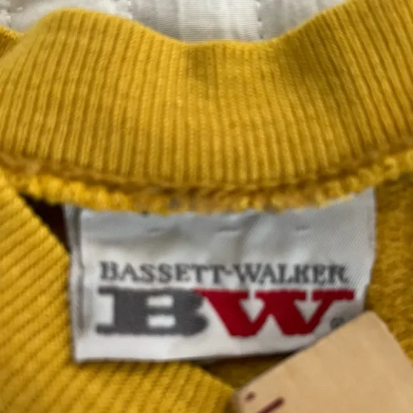 Vintage Women’s Sweatshirt Size S/M Mustard Yellow Crew Neck Retro Gym Casual - Picture 3 of 9